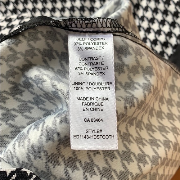 Ricki’s Black and White Houndstooth Sheath Dress - Picture 9 of 16